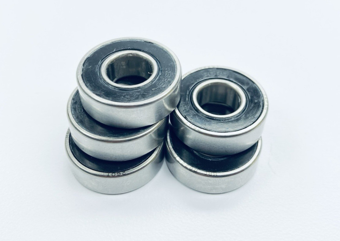 Lot of 5 MRC R6ZZST Miniature BALL BEARING 3/8″-Id 7/8″-Od 9/32″-W 2-Seal