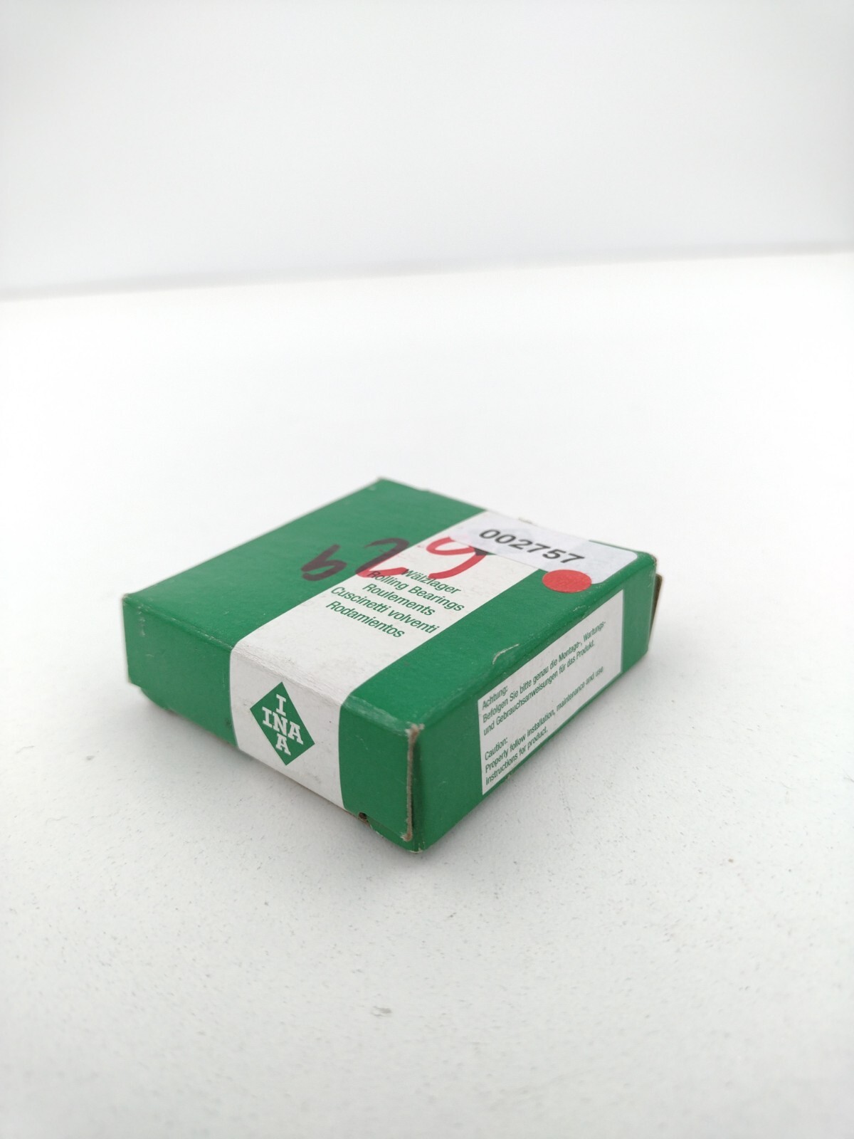 INA 629 2RS Deep Groove Single Row Ball Bearing