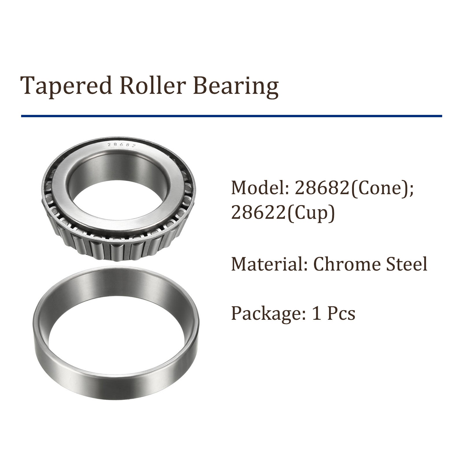 28682/28622 Tapered Roller Bearing 2.25″x3.8437″x0.9688″ Bearing