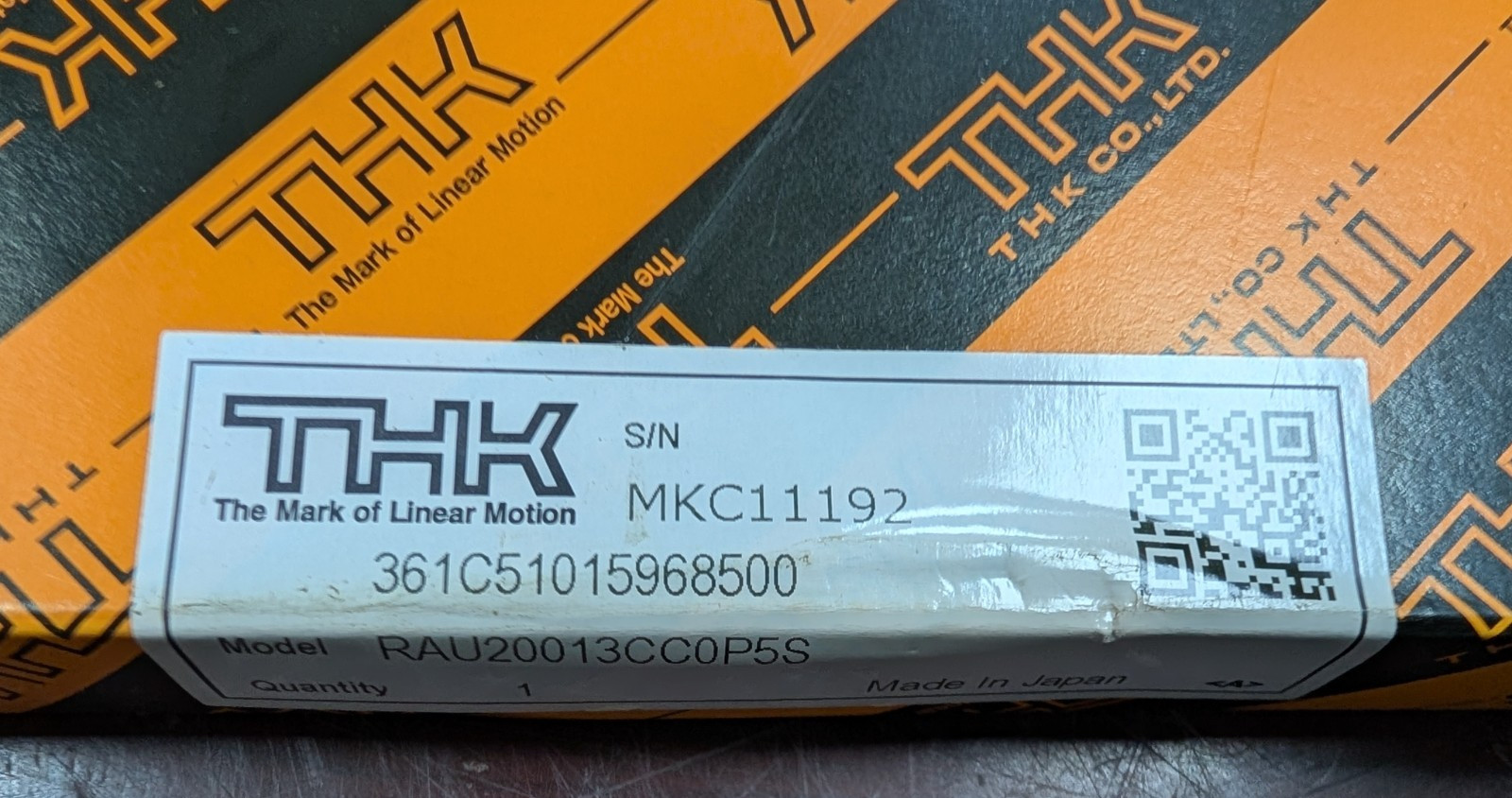 🤪 THK CROSS ROLLER RING BEARING RAU20013CC0P5S