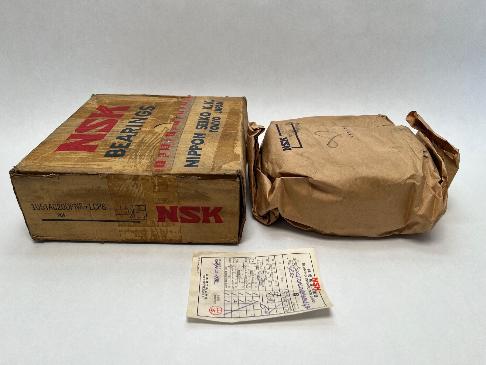 NSK 105TAC20DPN8 Axial Angular Bearing 105x160x65 mm 105TAC20-DP-N8 LCP6 Japan