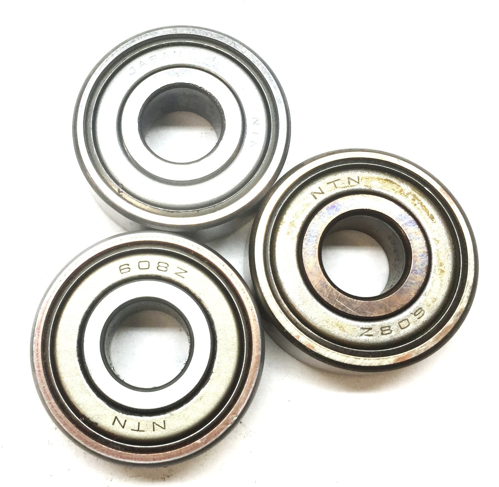 NTN Metal Shielded Ball Bearing (No Box) 608Z [Lot of 3] NOS