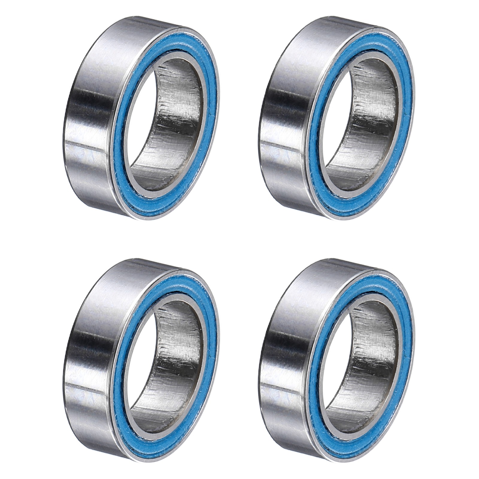 4Pcs MR128-2RS Deep Groove Bearing 8x12x3.5mm Double Sealed Chrome Steel P5