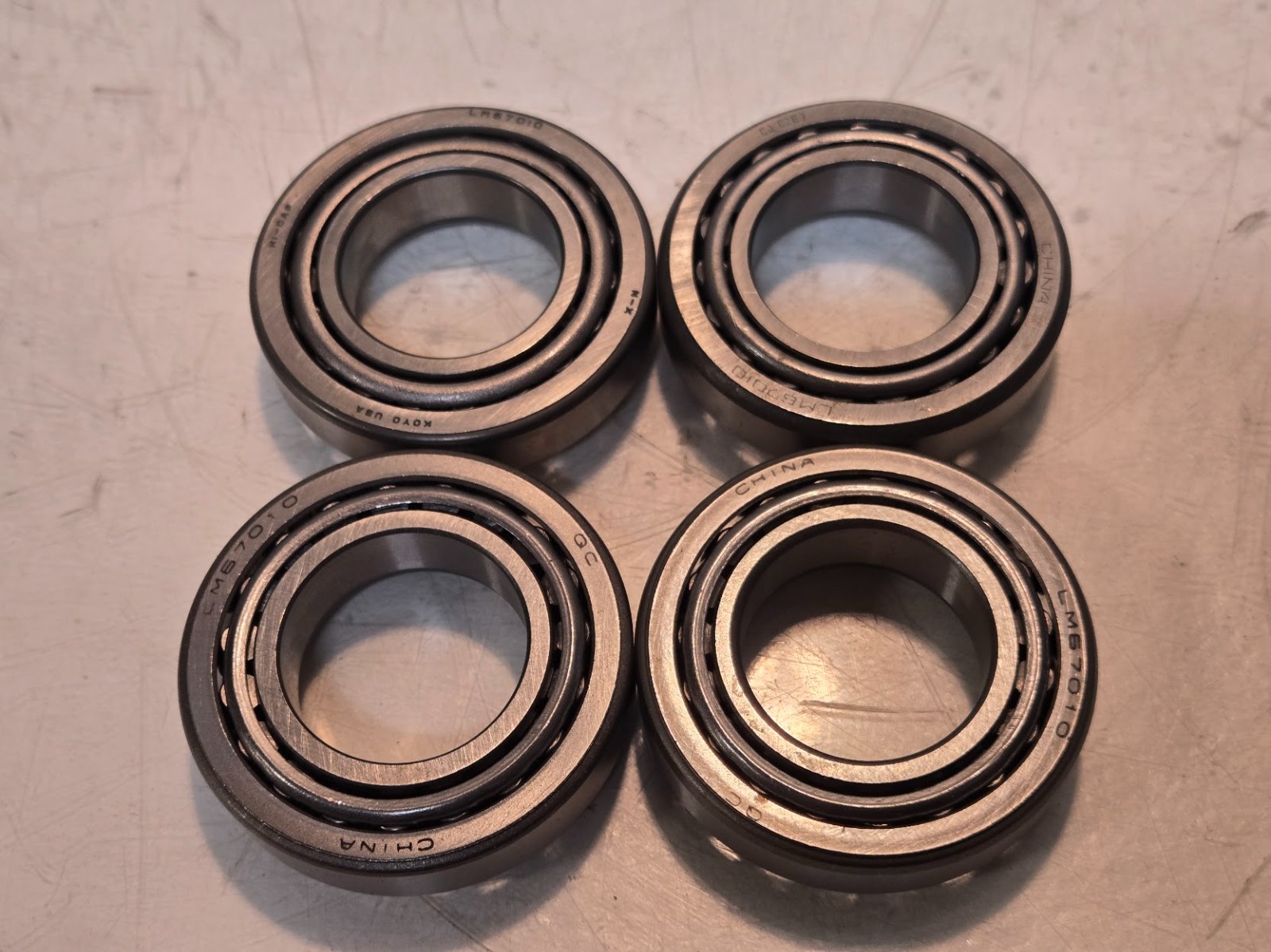 4 Quantity of Tapered Roller Bearings LM67048 LM67010 | 1-1/4″ Bore (6 Qty)