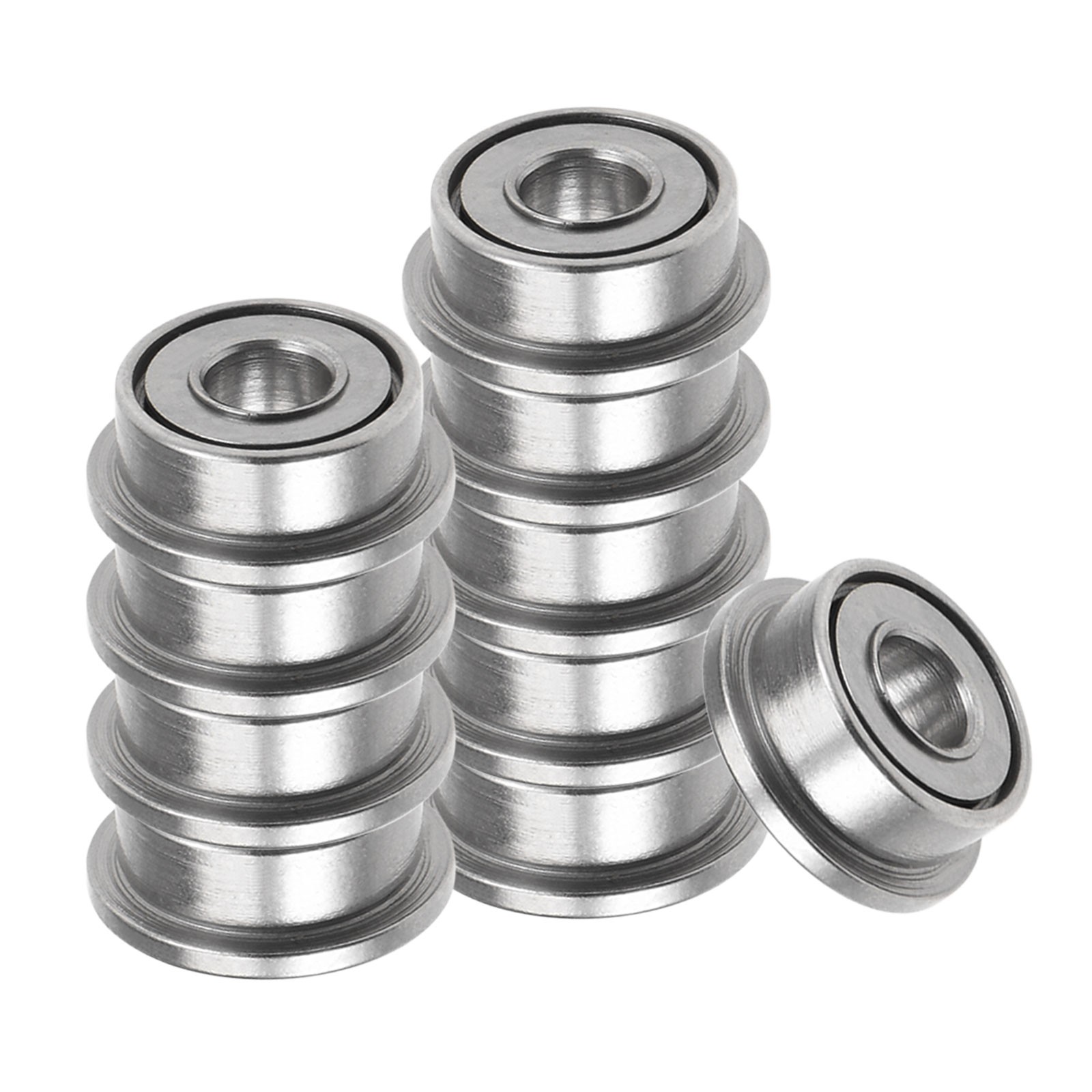 10pcs F682ZZ 2x5x2.3mm Flanged Ball Bearing Replacement Wheel Bearings ABEC1