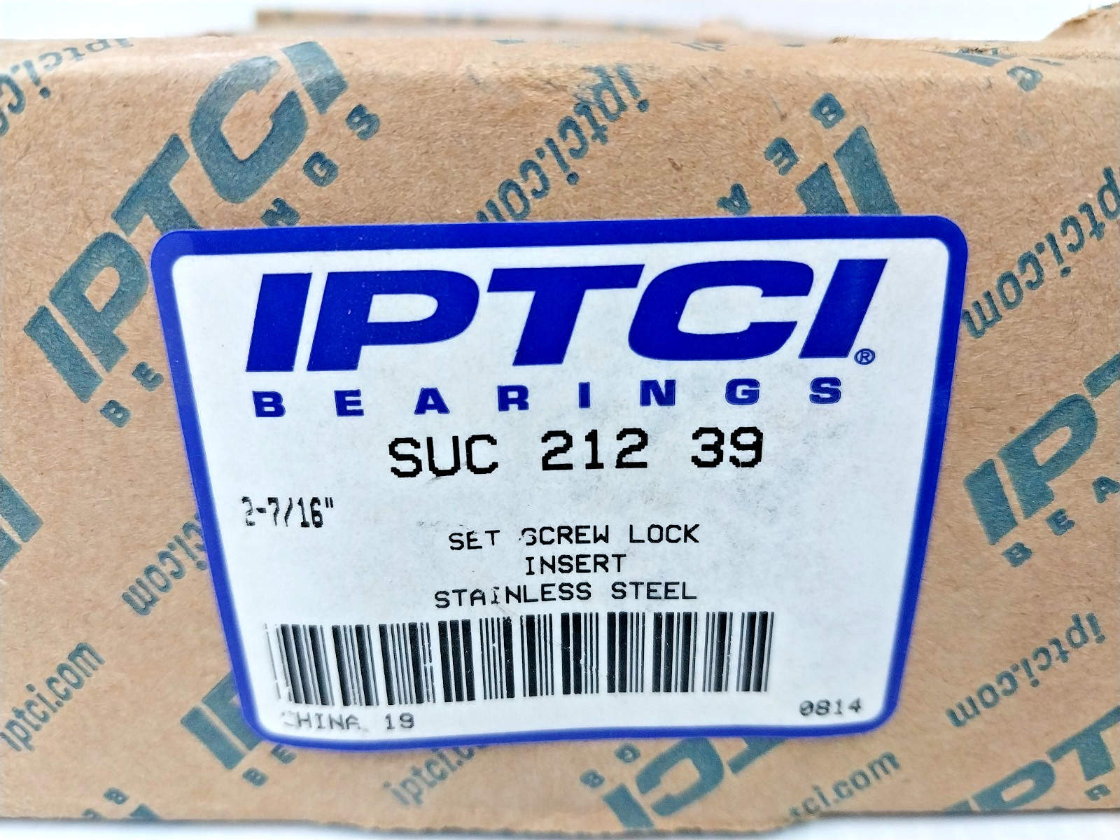 New IPTCI Bearings Stainless Steel Insert Bearing 2-7/16″ Bore SUC212-39