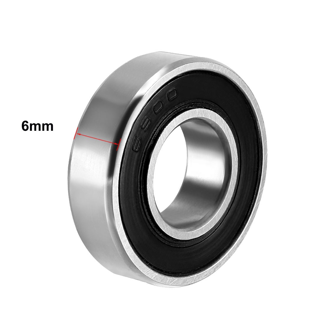 8Pcs Carbon Steel Deep Groove Ball Bearing For Equipment Double Sealed 10x22x6mm