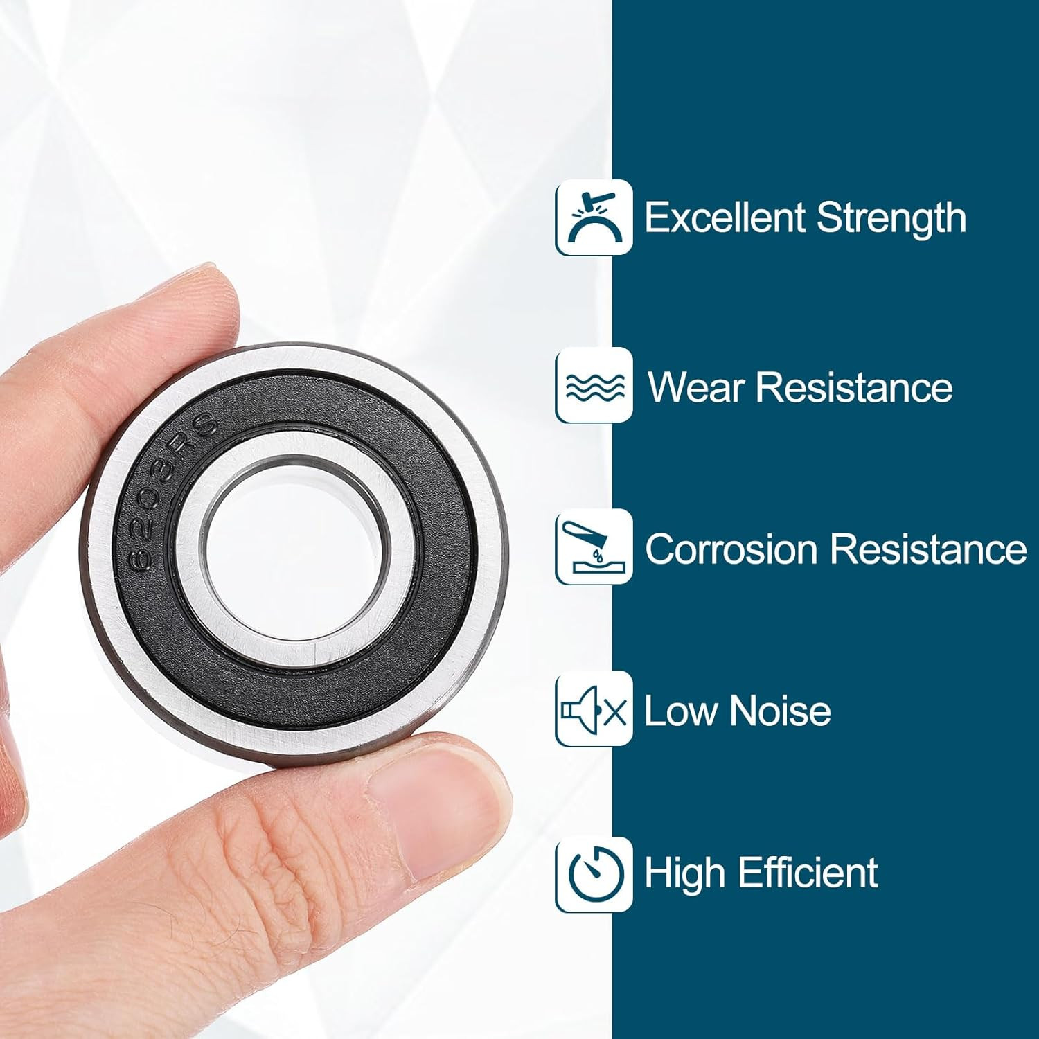 174212-2RS Non-Standard Ball Bearings 17mm ID x 42mm OD x 12mm Thickness