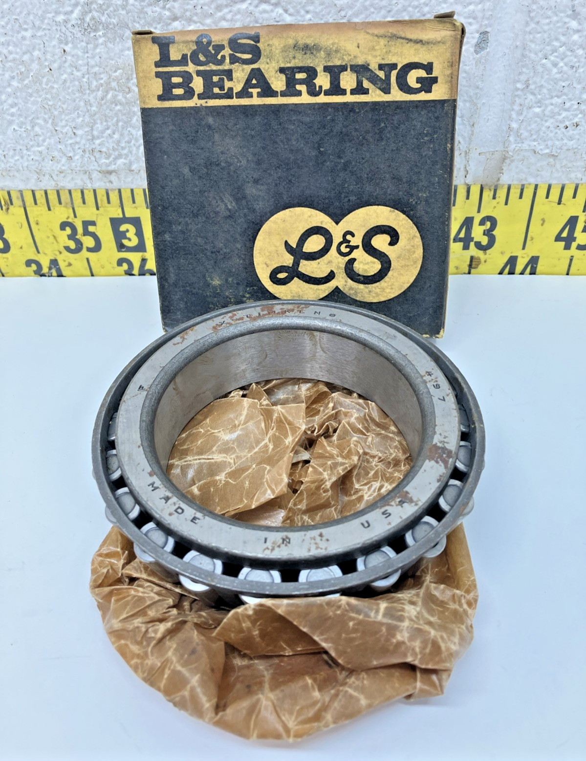 NOS Timken Tapered Roller Bearing 497 Bore: 3.37″ x OD 5.375″ x Width 1.172″ (1)