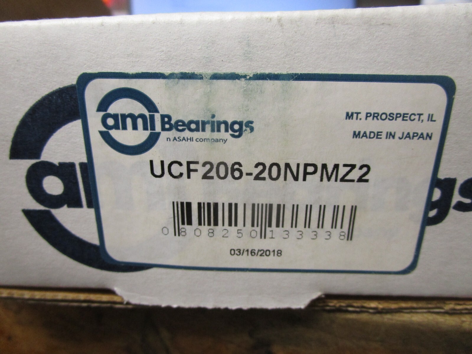(1) AMI Bearings 4 Bolt Flange Mount Bearing UCF206-20NPMZ2 1-1/4″