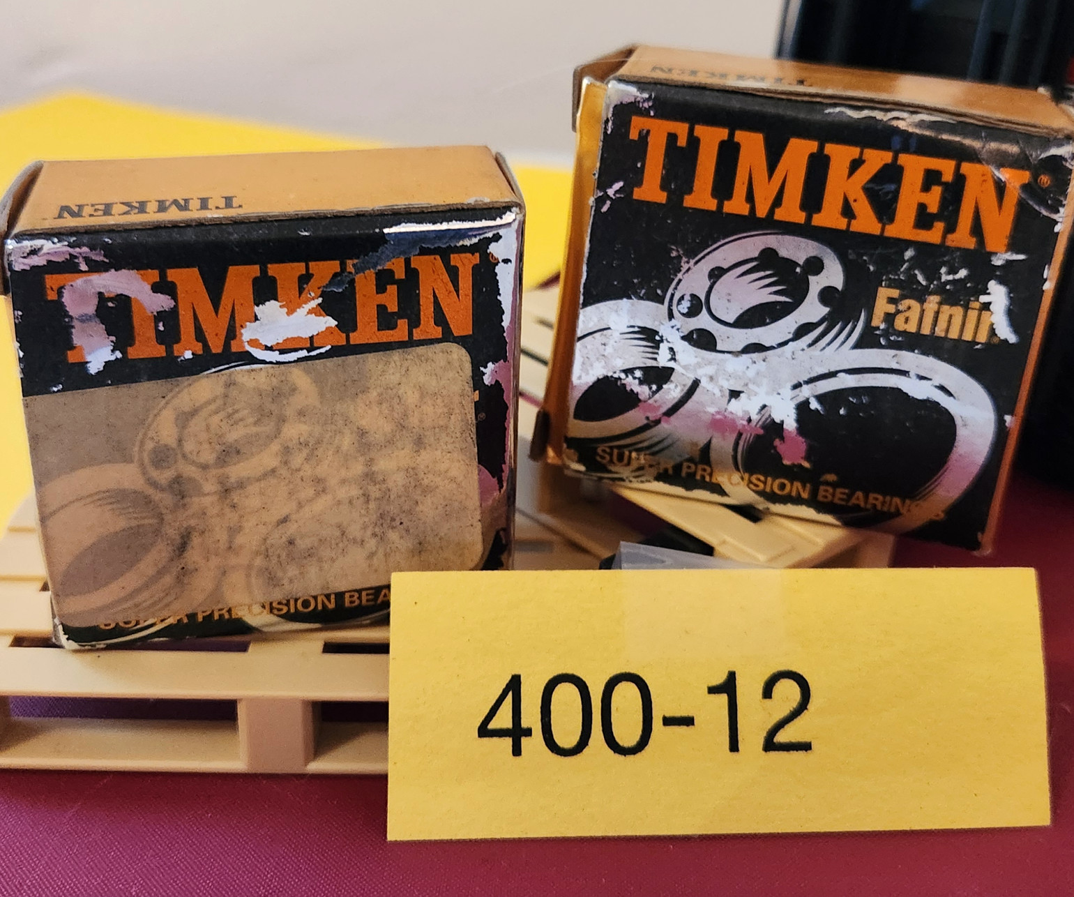 Lot: Two new sets of 2 Timken Fafnir 2MM9105WI DUM Super Precision Ball Bearings