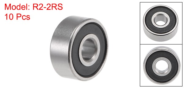 10pcs R2-2RS Ball Bearing 1/8″x3/8″x5/32″ Sealed Z2 Lever Bearings