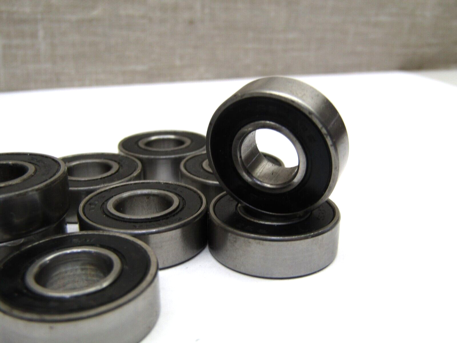 (Lot of 10) BW Mfg R6-2RS 3/8″ X 7/8″ X 9/32″ Sealed Bearing