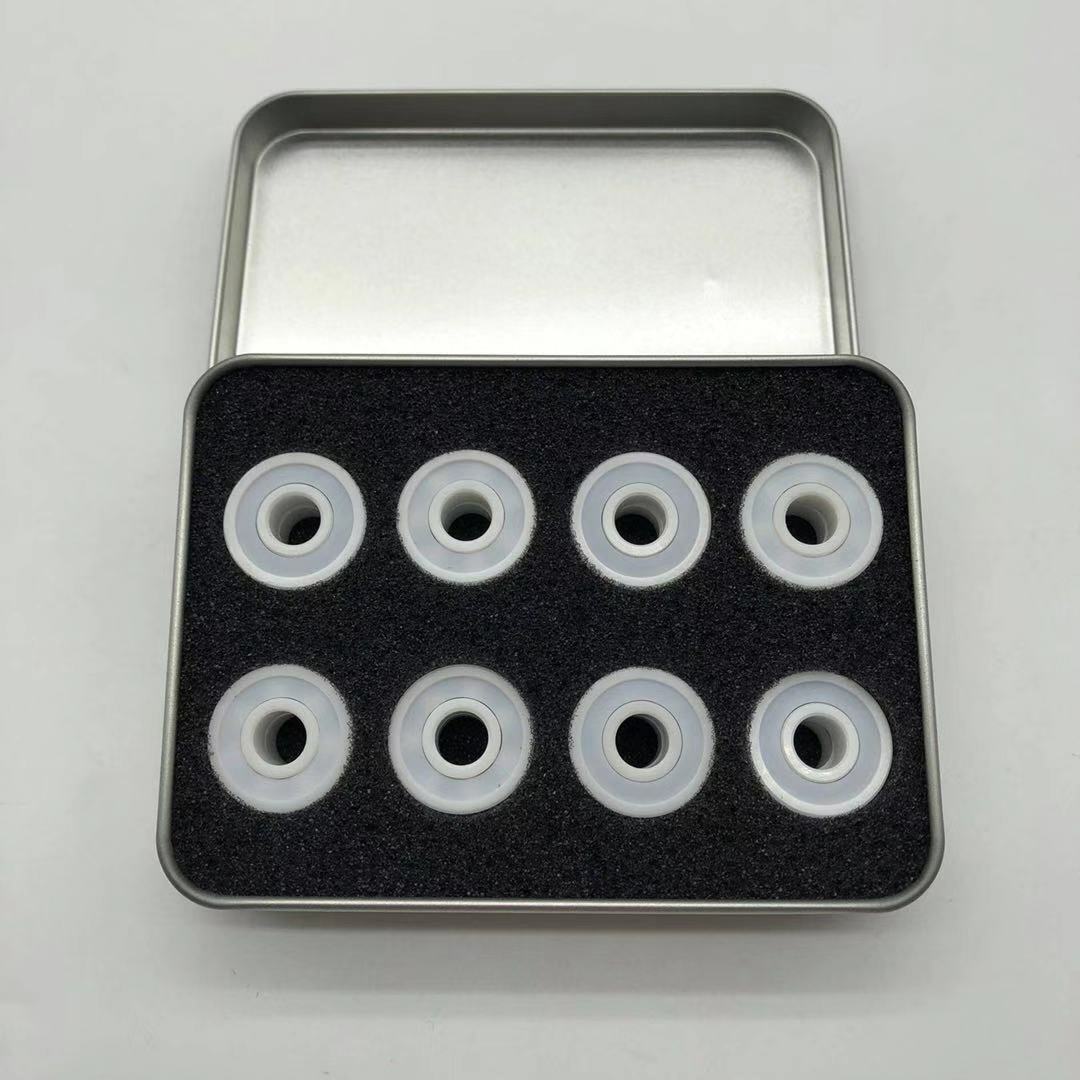 16 PCS Bearings 608 Full Ceramic in box ( ZrO2 Zirconium) for Skating