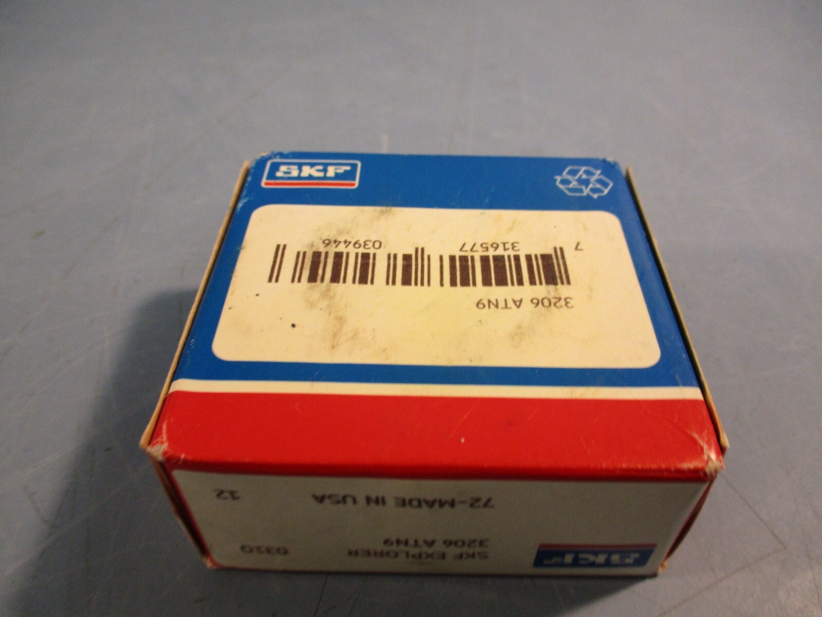 SKF 3206 ATN9 Angular Contact Ball Bearing Double Row 30 ID X 62 OD X 0.9370 W