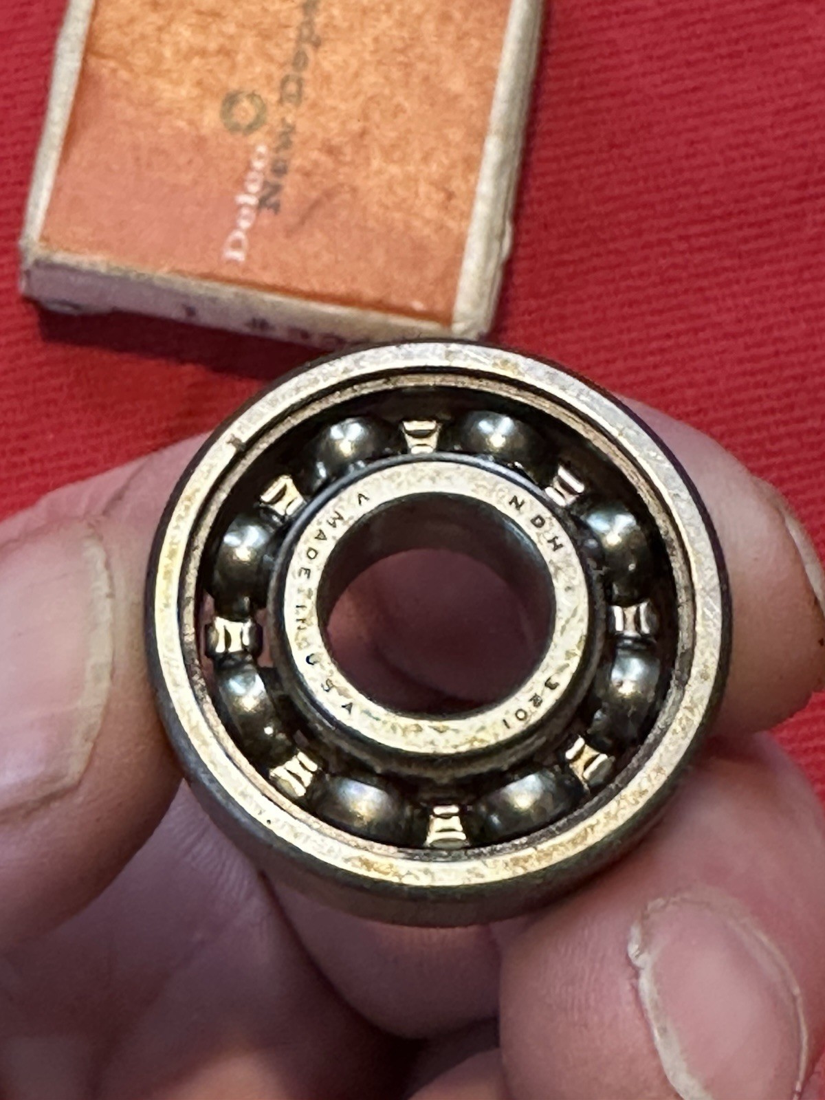 DELCO NEW DEPARTURE 3201 / 903201 ROLLER BEARING 1 1/4” DIA. 1/2” BORE 3/8” WIDE