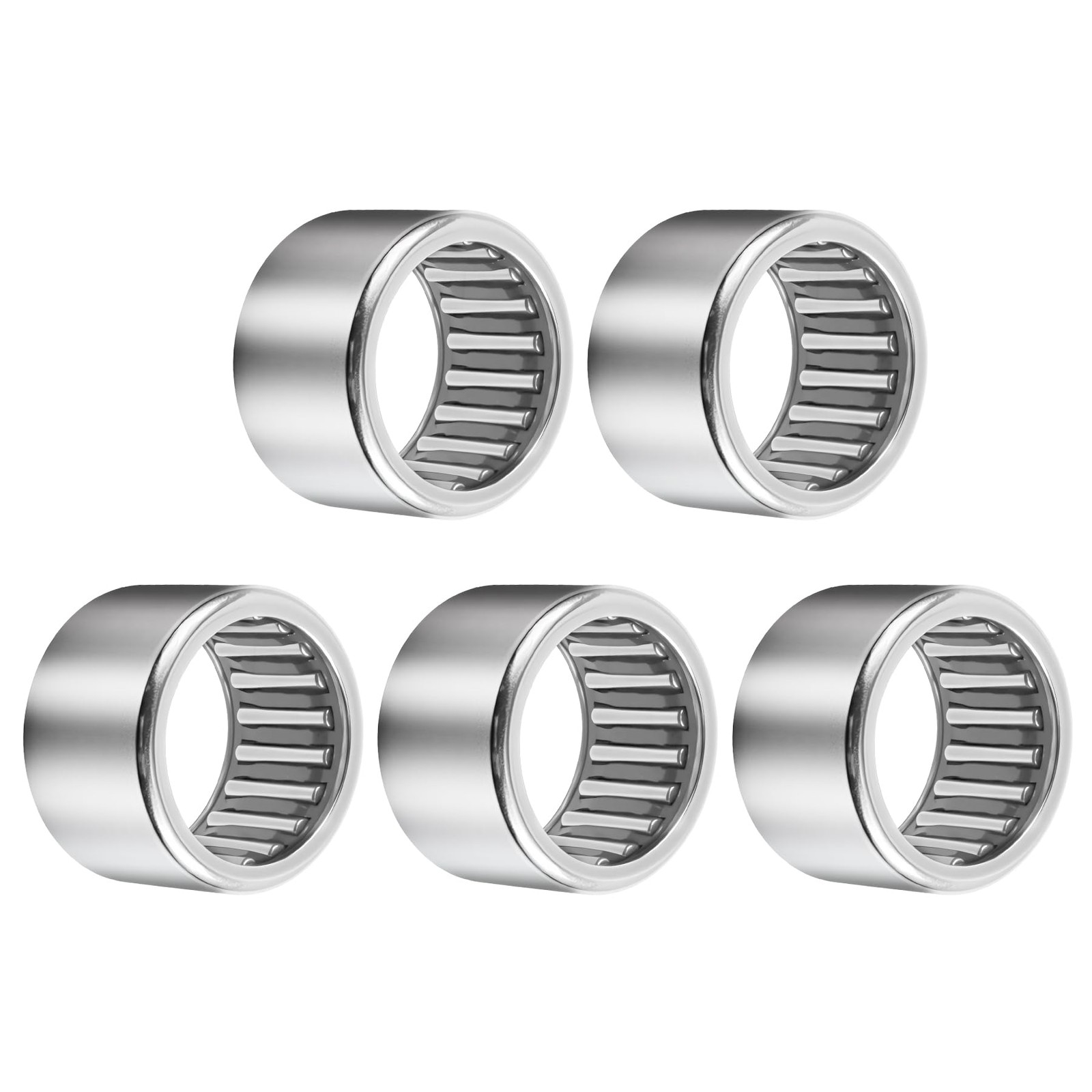 5Pcs SCE108 Needle Roller Bearings 5/8-inch ID x 13/16-inch OD x 1/2-inch Width