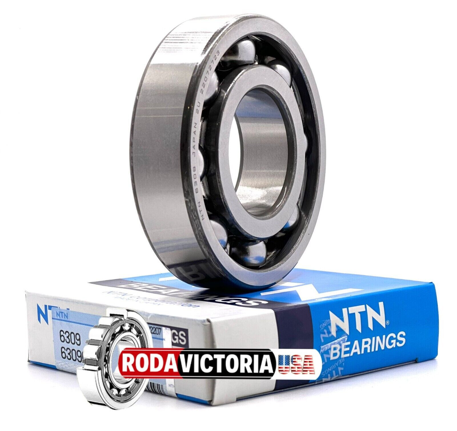 NTN 6309 CM DEEP GROOVE BALL BEARING, OPEN, NO SEALS 45x100x25mm