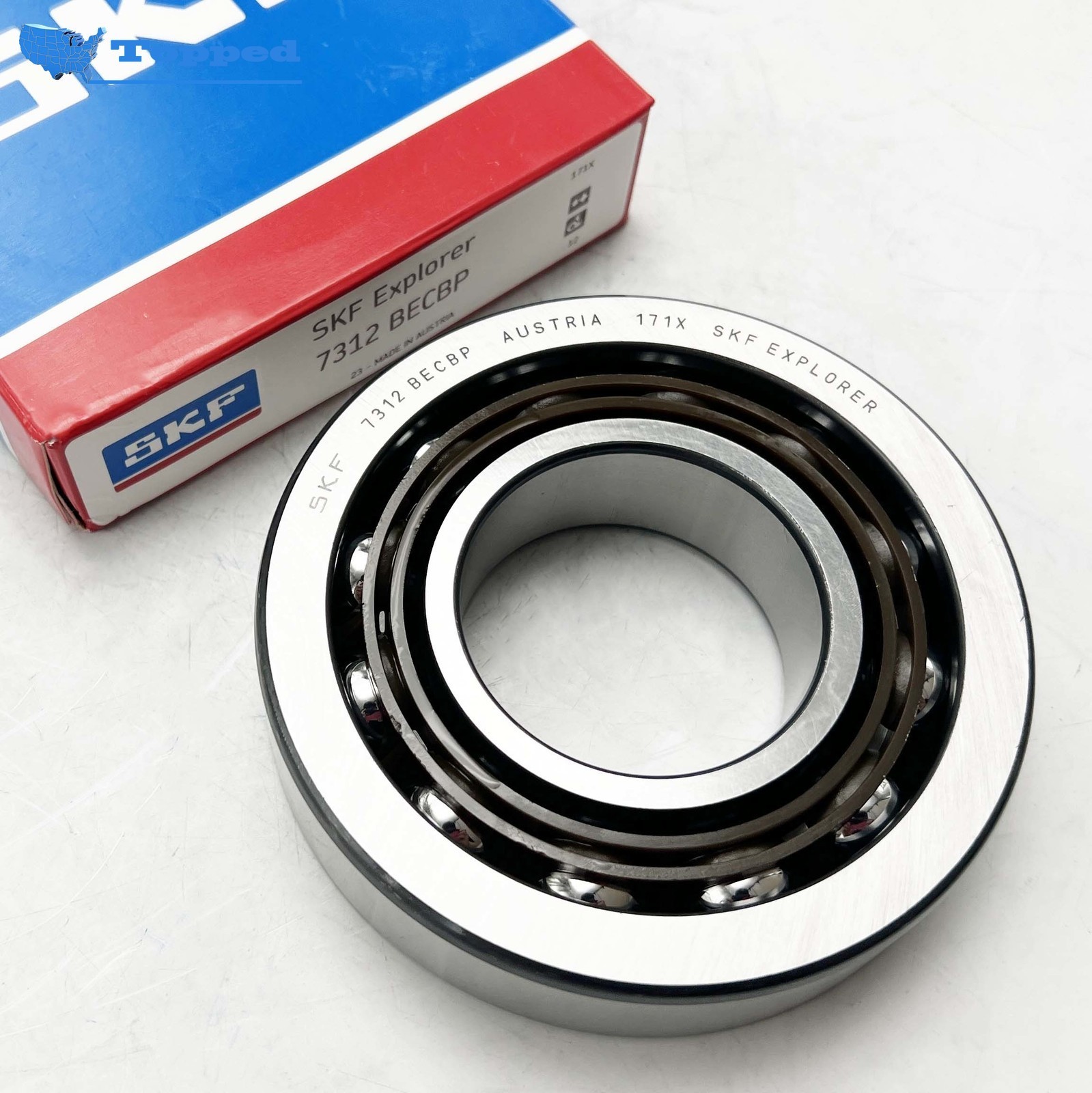 New SKF 7312 BECBP Angular Contact Ball Bearing 60x130x31 mm