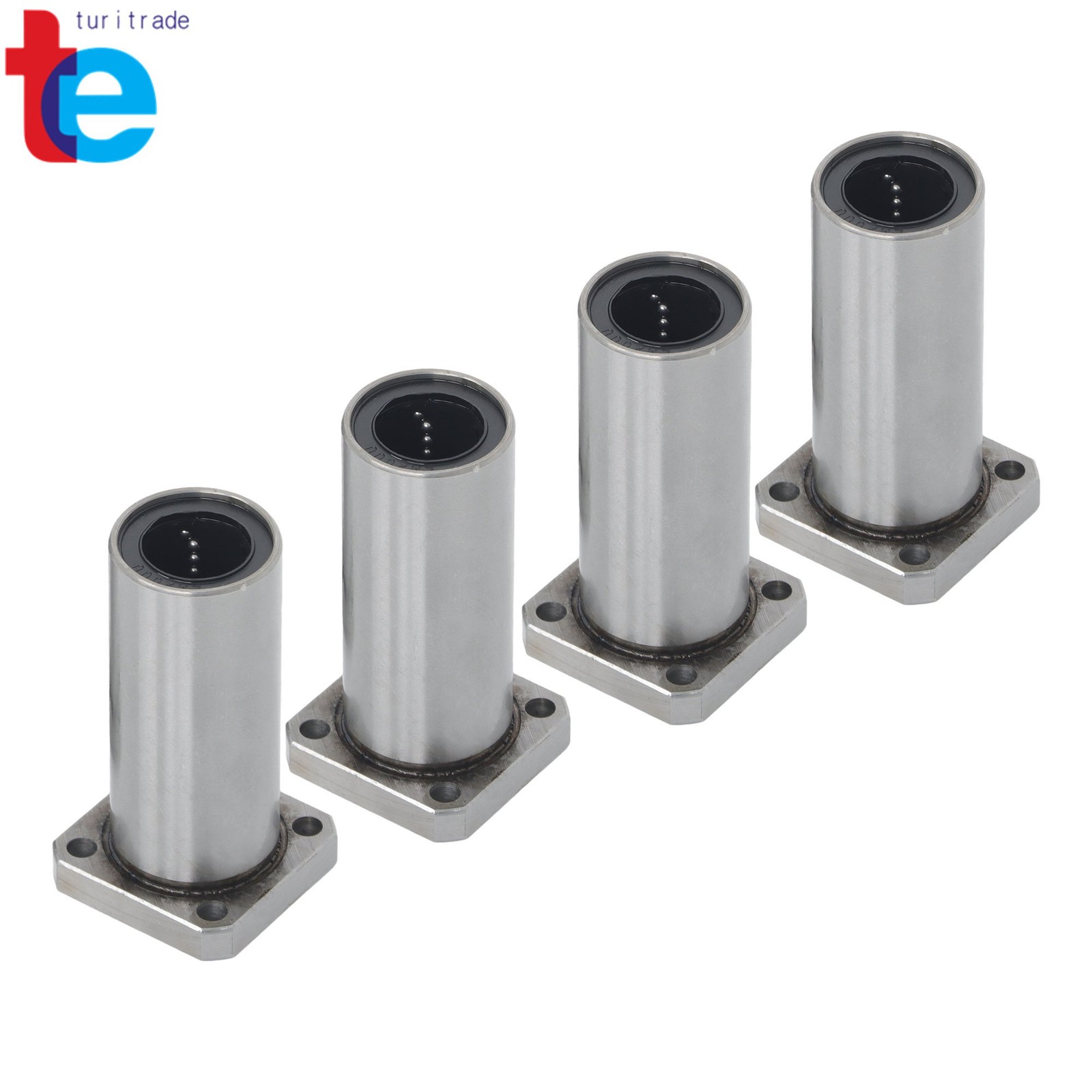 4 Pack Extra Long LMK20LUU Linear Bearings 4pcs 20mm Bore 32mm OD Steel Cage