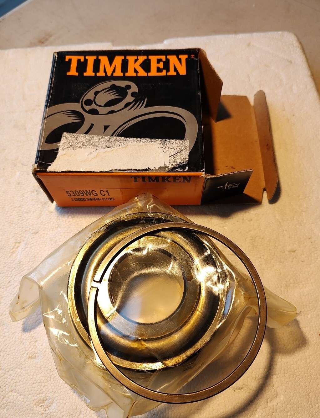 NEW 5309WG C1 Max Type With Snapring 45x100x39.7 Timken Fafnir Made In USA