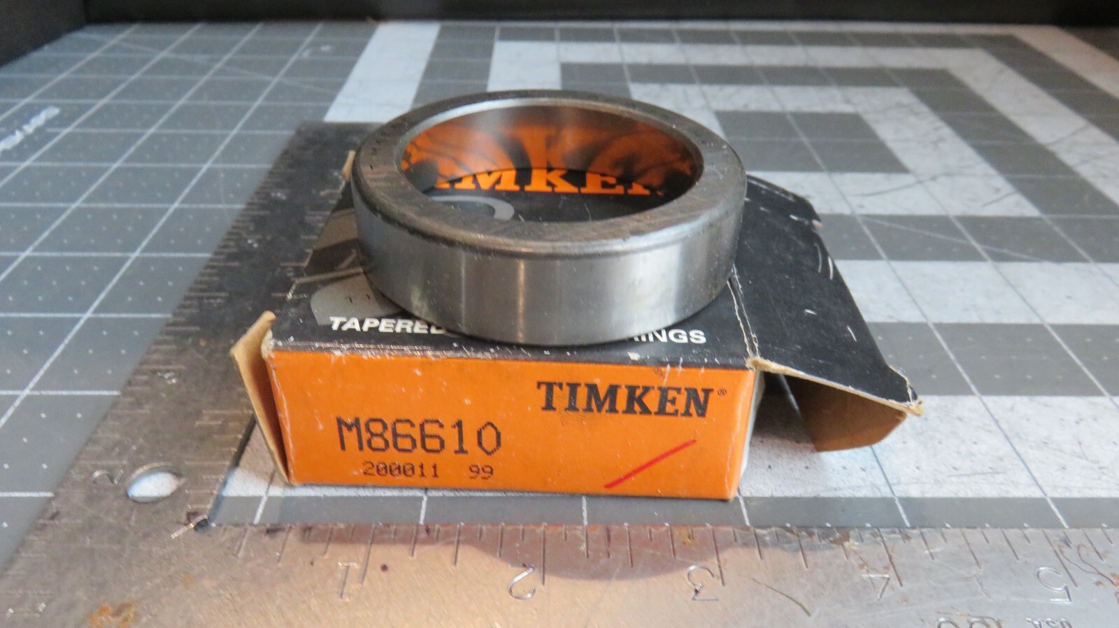 Timken M86610-20082 Tapered Roller Bearing Cup 2.5312 in OD, 0.6563 in Width