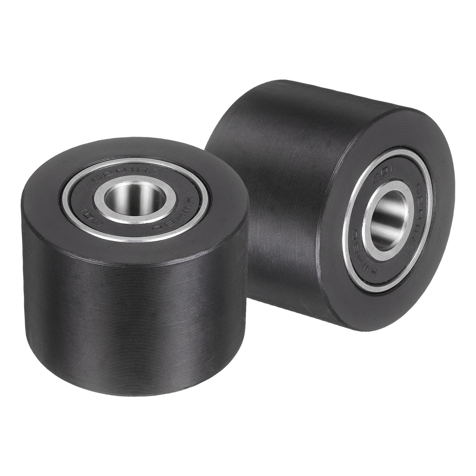 2x Plastic Roller Wheel w Bearing 15/32″x1-7/8″x1-3/8″ Bearing Pulley for Repair