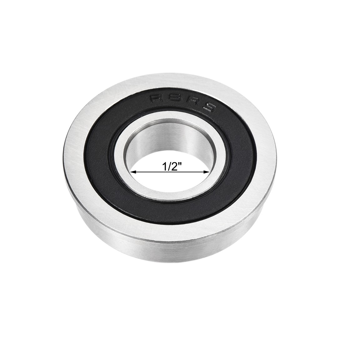 4pcs Double Sealed GCr15 FR8-2RS Flange Ball Bearing 1/2″x1-1/8″x5/16″