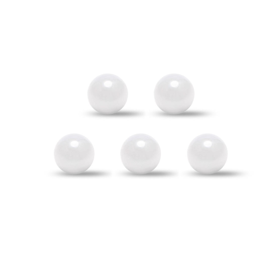 4mm Ceramic Bearing Balls, ZRO2 Zirconium Oxide Ball G5 Precision 5pcs