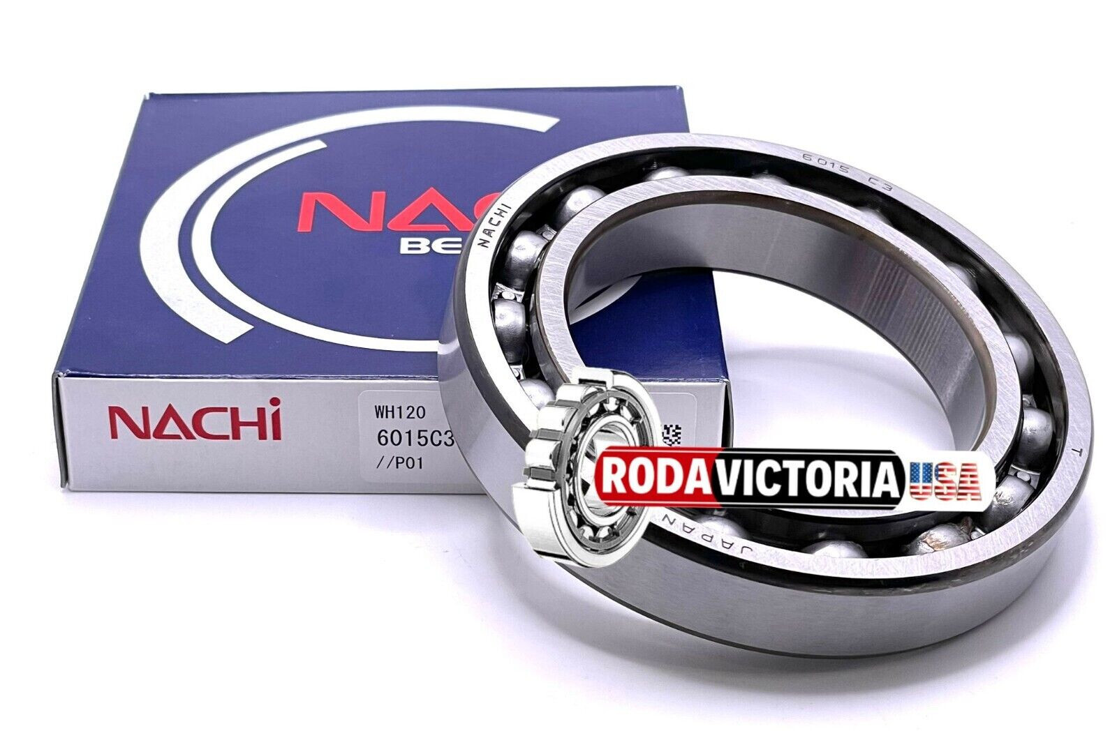 Nachi 6015 Bearing OPEN NO SEALS75x115x20 Open C3 Japan Ball Bearings