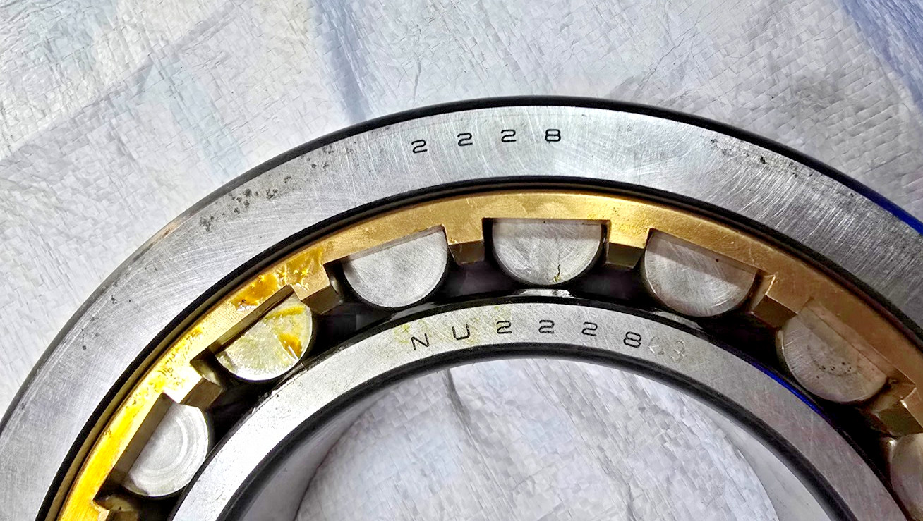 NU 2228 M C3 Cylindrical Roller Bearing USED NTN JAPAN BRONZE CAGE RUSTED NU2228