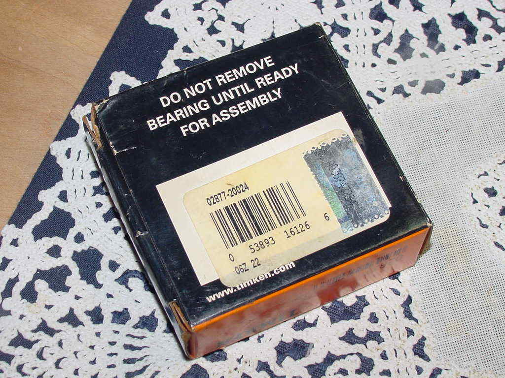 Timken 02877-20024, Tapered Roller Bearing Cone 1.3750 in ID, 0.8750 in Width