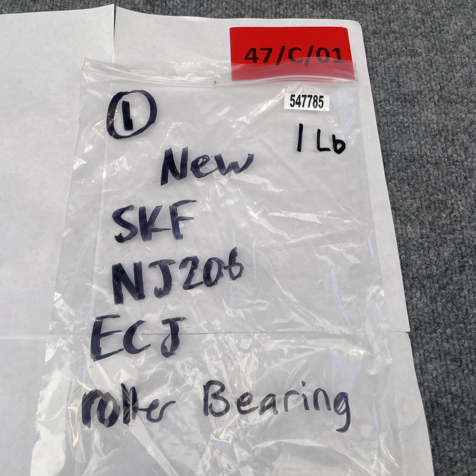 SKF NJ206 ECJ Cylindrical Roller Bearing 30X62X16 mm