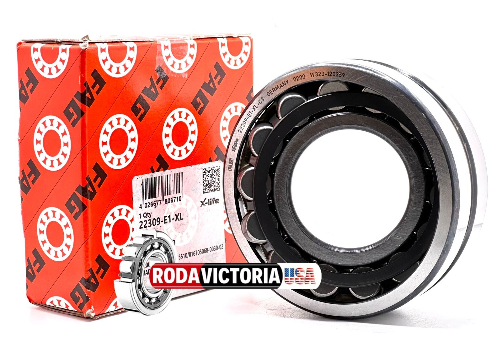 FAG GERMANY 22309 E 1 XL C4 Spherical roller bearing 45x100x36 mm