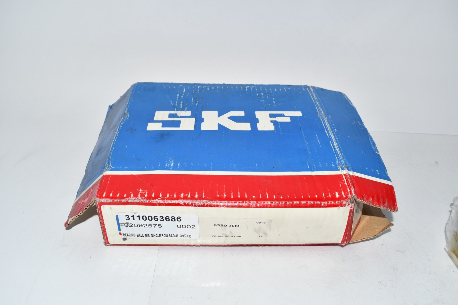 NEW SKF 6320 JEM Radial/Deep Groove Ball Bearing – Round Bore, 100 mm ID, 215 mm