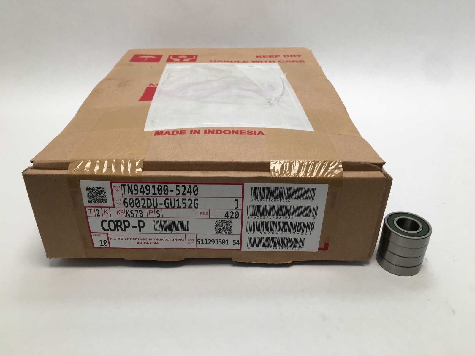 4 pcs NSK 6002DDU Bearing Rubber Seals 15x32x9 mm 6002 DDU 2RS DU GU152G 6002RS