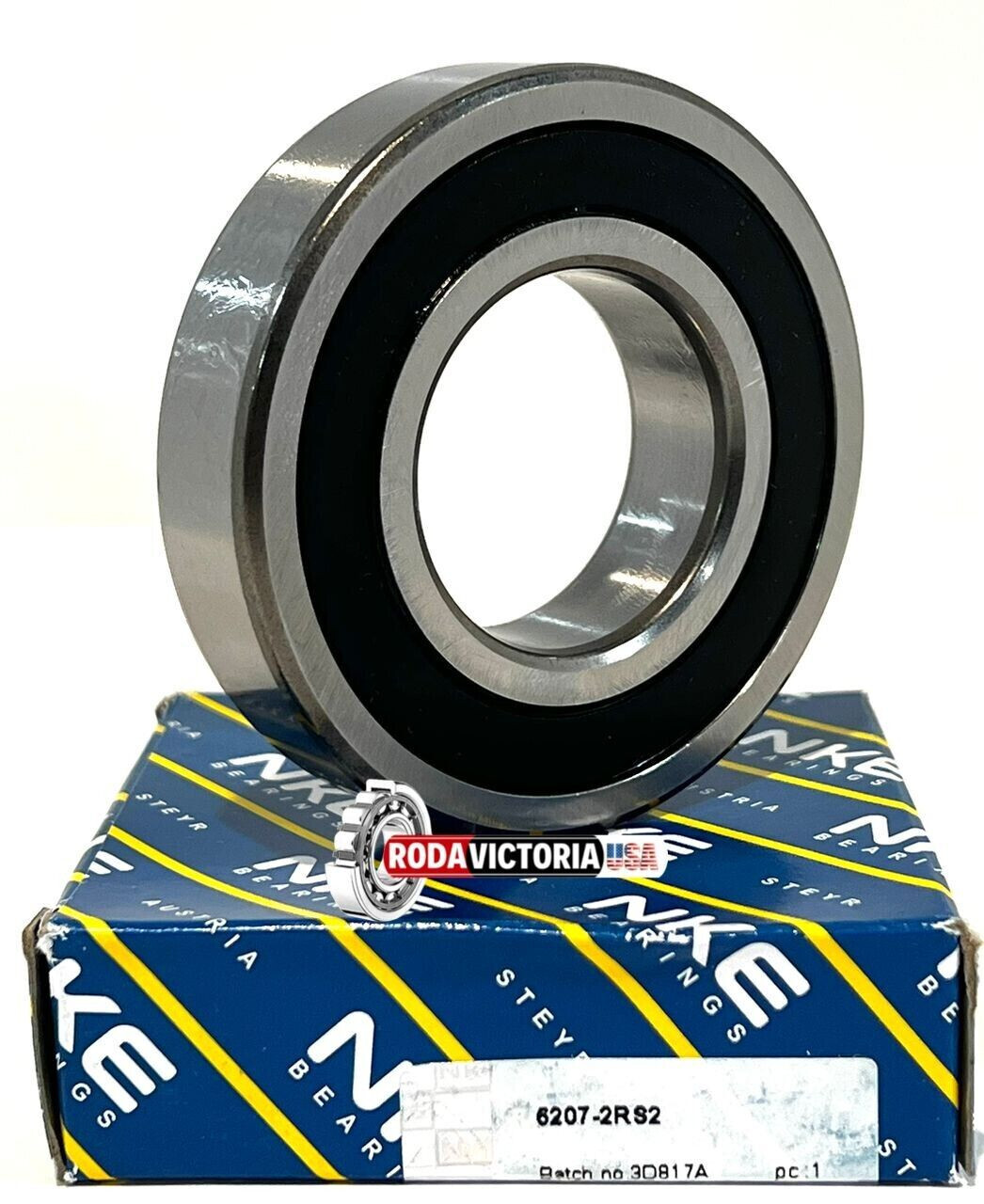 NKE 6207-2RS C3 Premium Sealed Ball Bearing 35x72x17mm 6207DDU 6207LLU