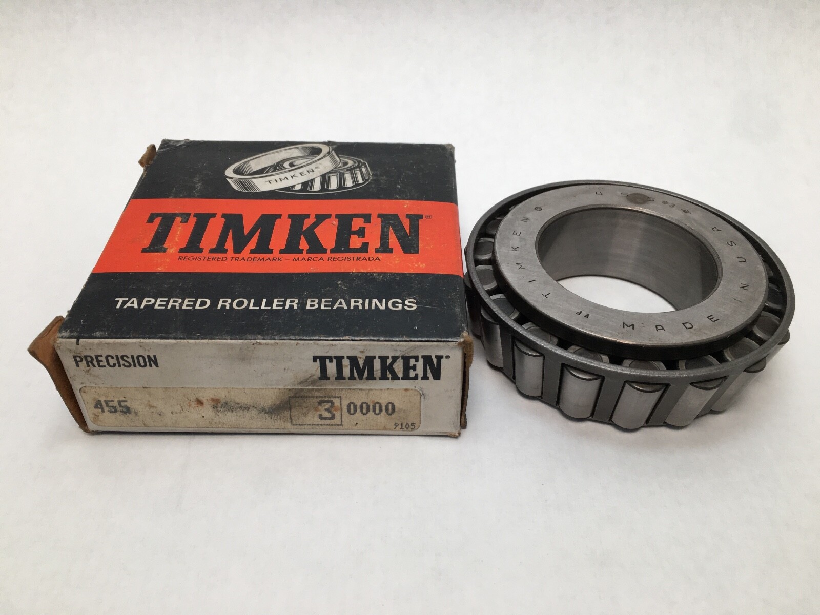Timken 455-3 Taper Roller Bearing Cone 2″ ID 455 3 4553 USA
