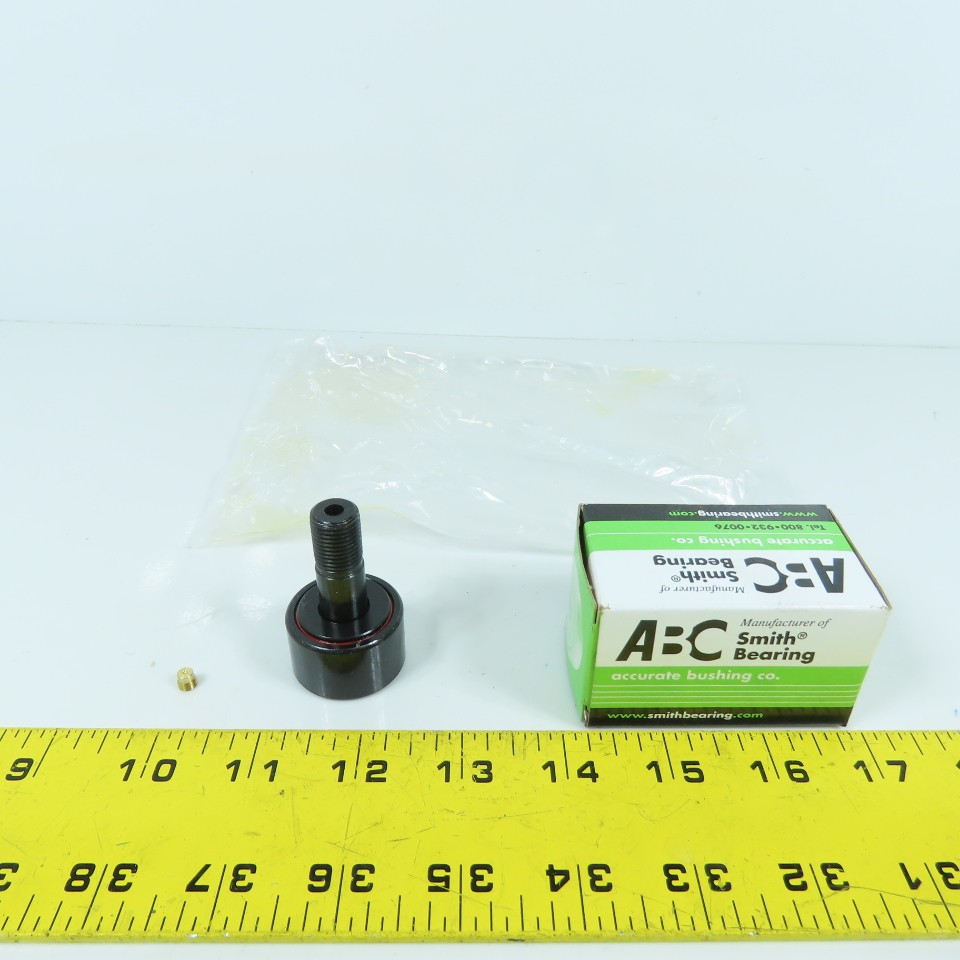 Smith CR-1-1/4-XB Flat Cam Follower Roller 1-1/4″ OD x 3/4″ Wide x 1/2″-20 Stud