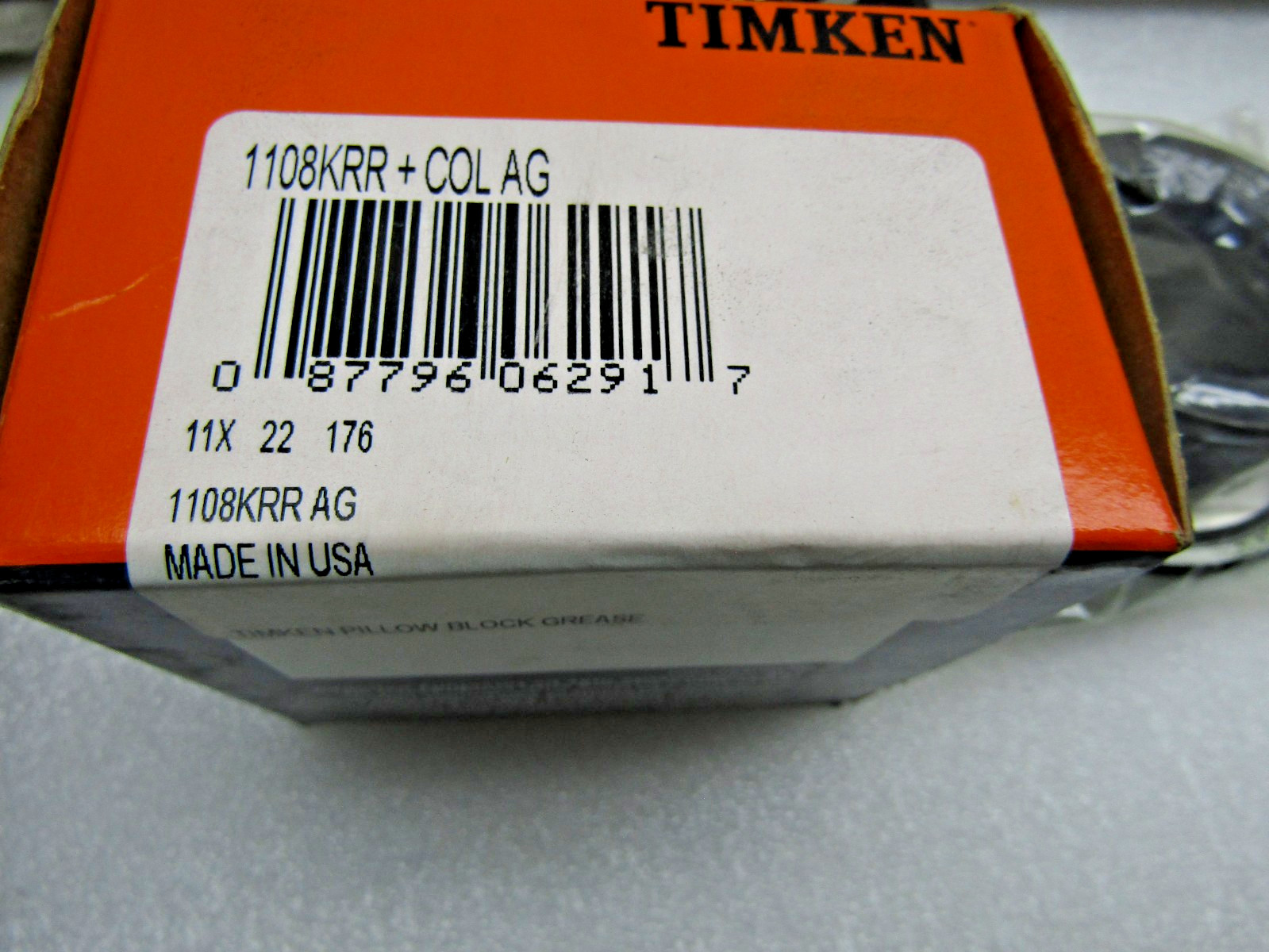 Timken 1108KLL + COL 1-1/2″ Insert Bearing with Locking Collar