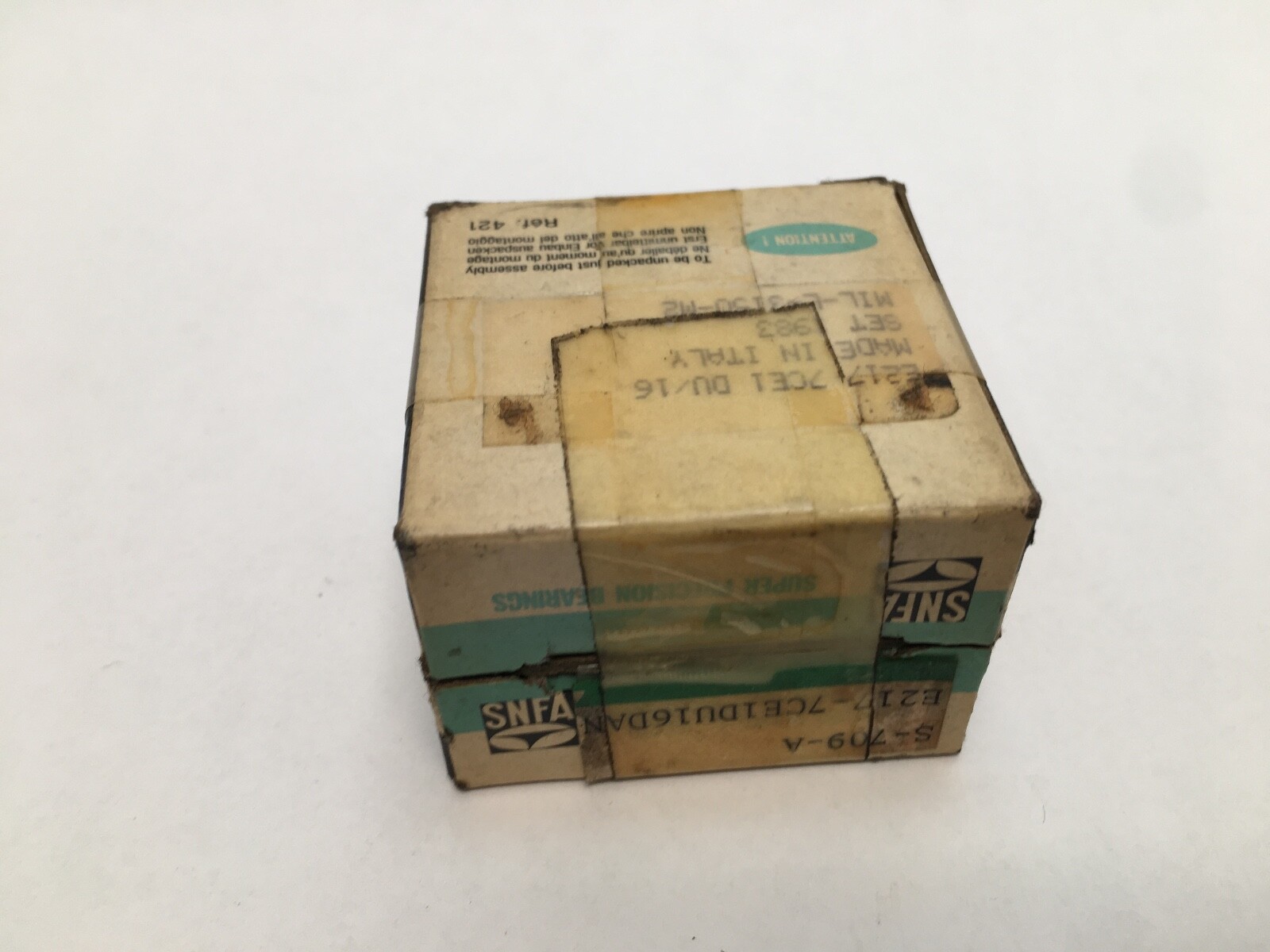 SNFA E217-7CE1DU Bearing 17x40x12 mm 7203-C E-217-7-CE-1-DU/16 Italy 2 Pcs