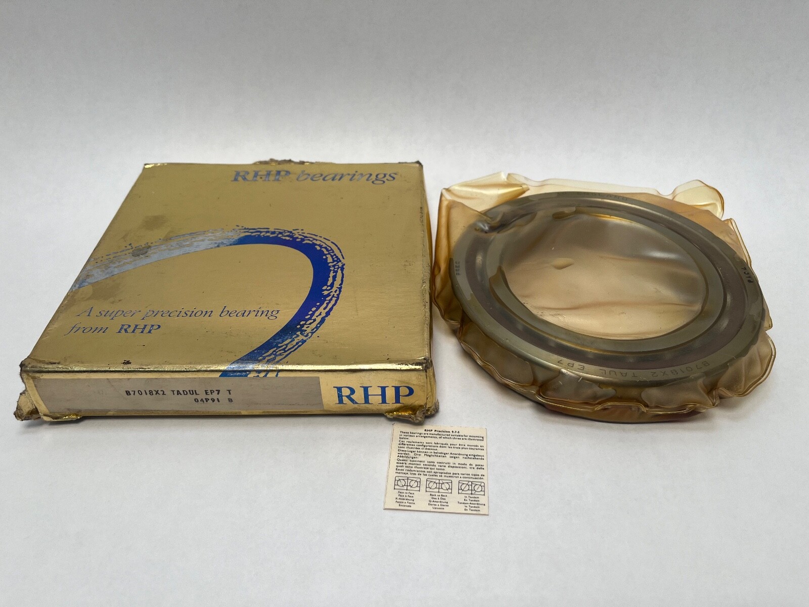 RHP 7018CTDULP4-1/2PR Bearing 90x140x24 mm 7018C 7018-C-T-DUL-P4 England