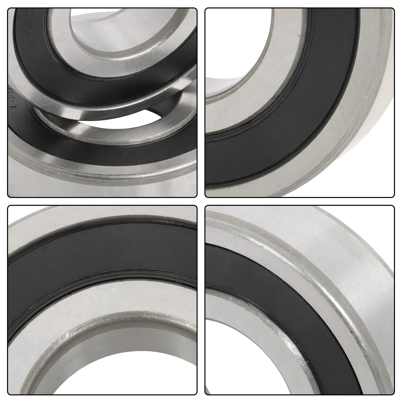 2 Pcs 6307-2RS Ball Bearing 35x80x21mm Double Rubber Sealed High Speed