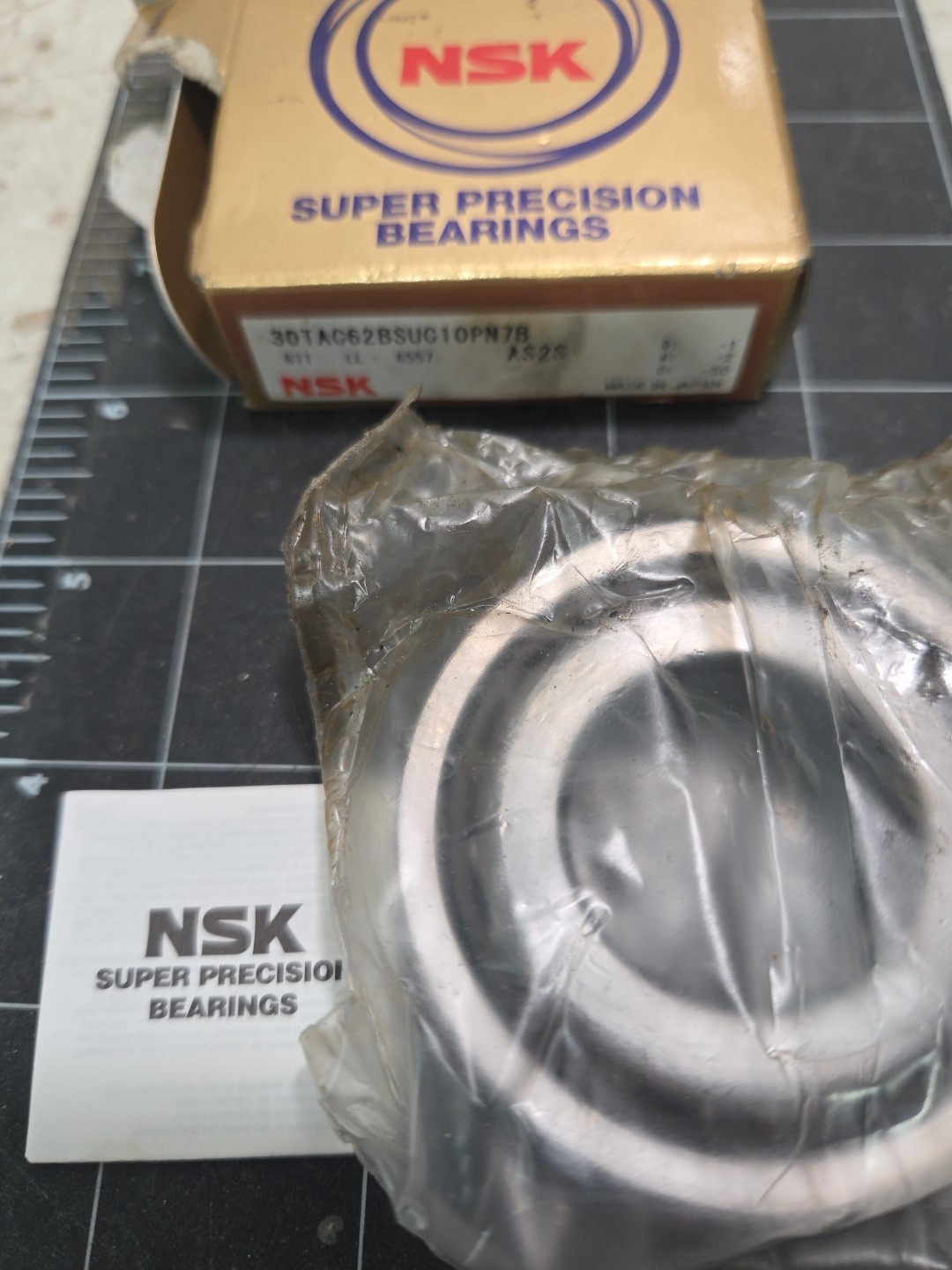 NSK 30TAC62BSUC10PN7B (30TAC62B) BALL SUPER PRECISION SCREW BEARING