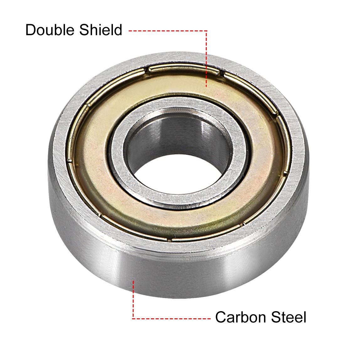 10pcs 6000ZZ Double Shielded 6000-2Z Deep Groove Ball Bearings High Carbon Steel