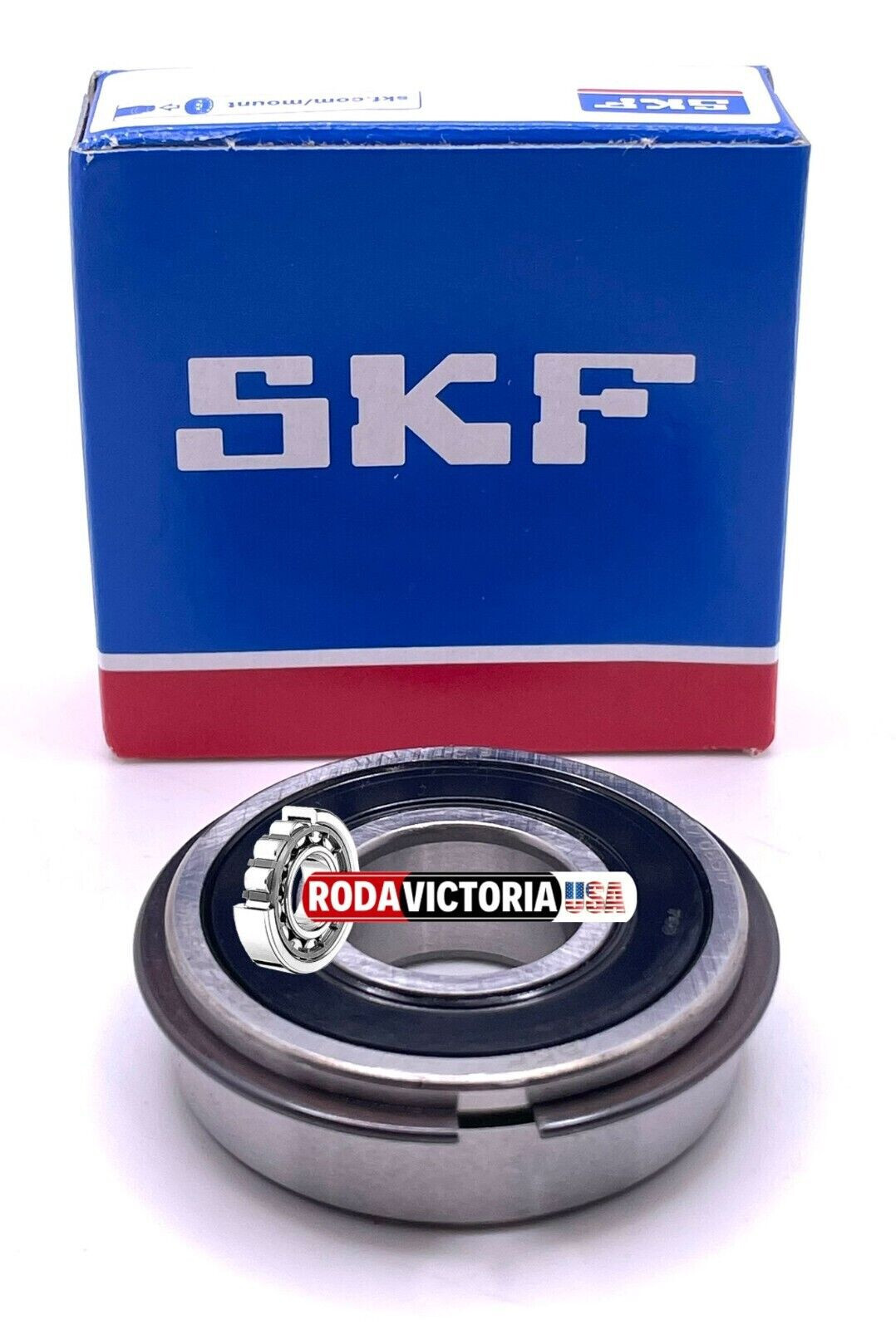 SKF 6203-2RSH NR Sealed Ball Bearing W/ Snap Ring, 17x40x12 6203-2RS-NR