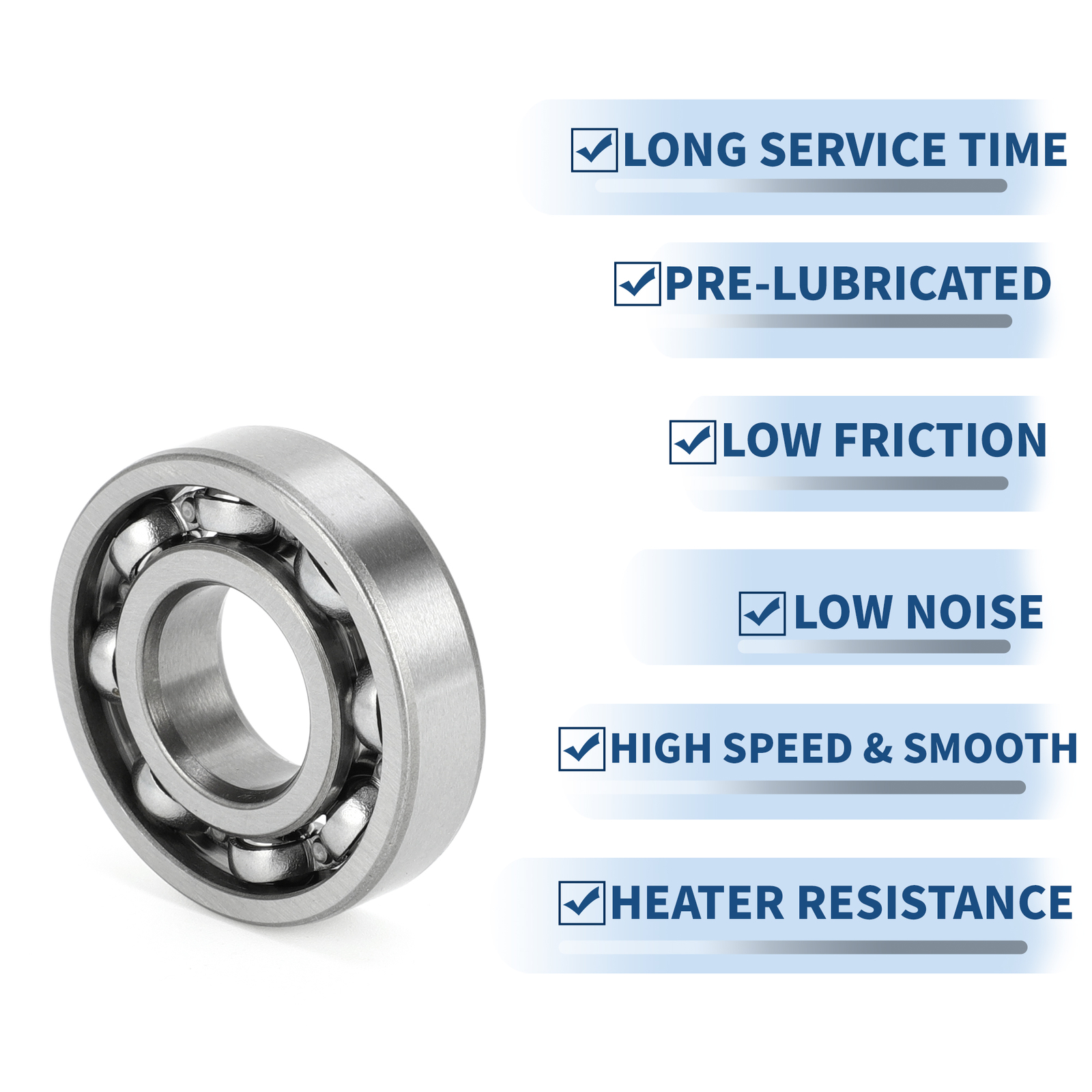 Single 16001 Deep Groove Ball Bearings Scooter Skateboard Wheel Universal