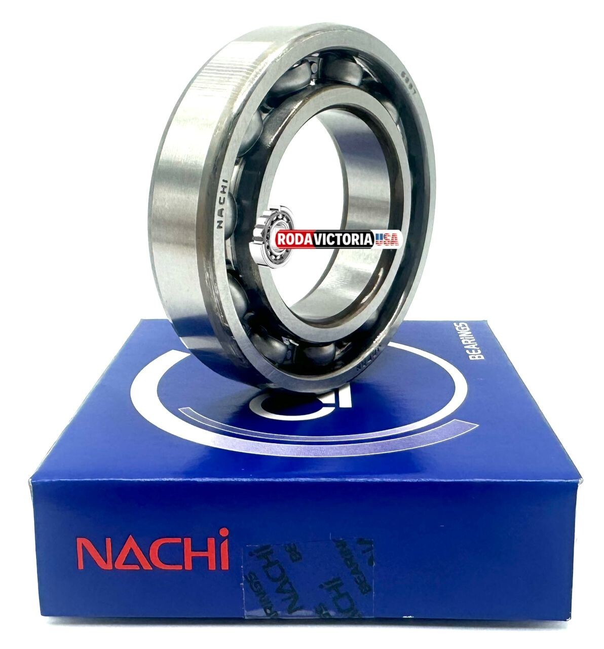 NACHI JAPAN 6007 C3 DEEP GROOVE BALL BEARING, OPEN TYPE, NO SEALS 35x62x14 mm