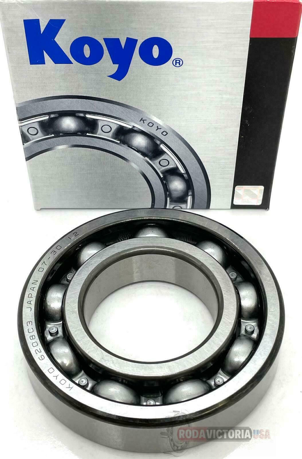 KOYO JAPAN 6208 C3 OPEN, NO SEALS Deep Groove Ball Bearings 40x80X18mm KOYO