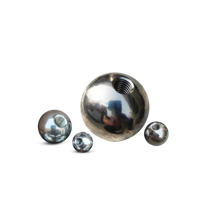 5-20mm Diameter Stainless Steel Solid Ball With M2 Thread / Steel M2 Thread Ball